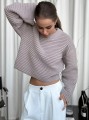 Beżowy krótki sweter (S)