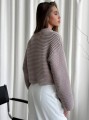 Beżowy krótki sweter (S)