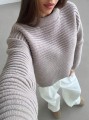Beżowy krótki sweter (S)