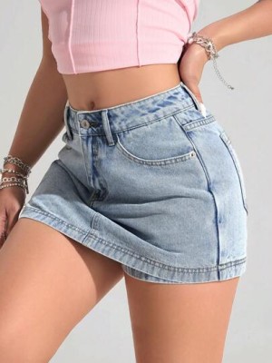 Niebieskie szorty spódnica 2w1 (32)