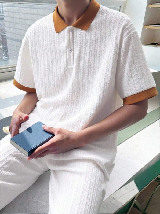 Biały teksturowany zestaw (14L)