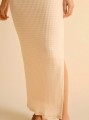 Teksturowana sukienka cut out przypinka (XL)