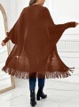 Brązowa narzutka cyrkonie (1XL)