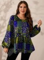 Kolorowa bluzka wzory (5XL)
