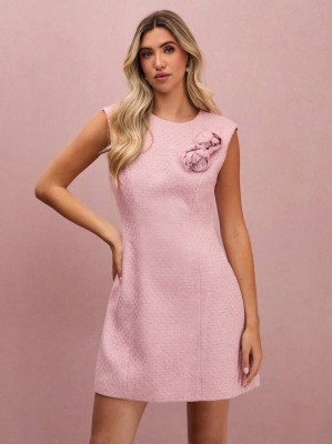 Tweedowa sukienka bez rękawów (S)