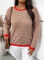 Cienki sweter paski (4XL)