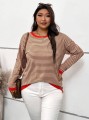 Cienki sweter paski (4XL)