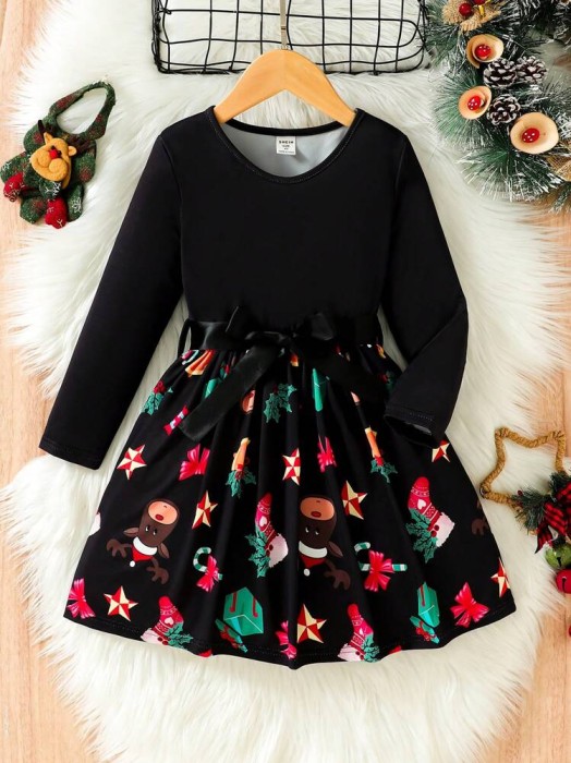 Czarna sukienka pasek (4L)