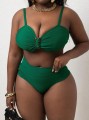 Zielone bikini dwuczęściowe (3XL)