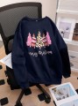 Granatowa bluza nadruk świąteczny (4XL)