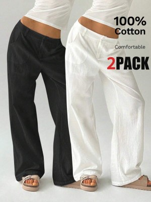 Proste bawełniane spodnie 2pack (3XL)