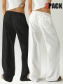 Proste bawełniane spodnie 2pack (3XL)