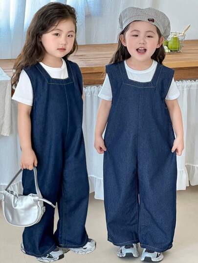 Granatowy jeansowy kombinezon (6L)