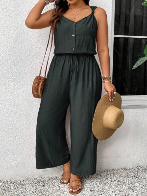 Grafitowy kombinezon guziki (3XL)