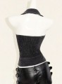 Szary jeansowy top (S)