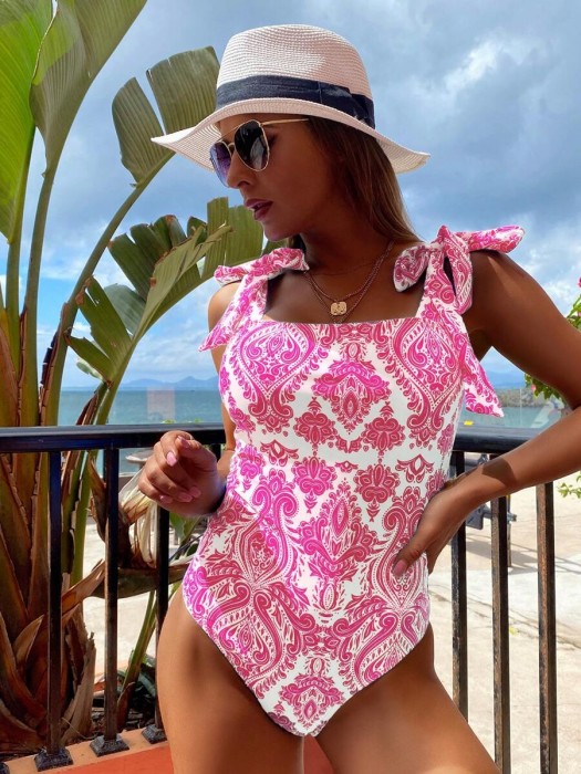 Biały strój jednoczęściowy wzór (XS)