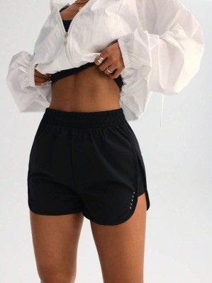 Czarne szorty wysoki stan (S)