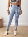 Niebieskie jeansy rurki (26)