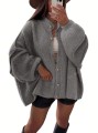Szary kardigan oversize (L)