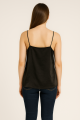 Czarny satynowy top