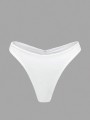 Białe stringi kąpielowe (S)