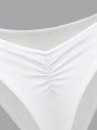 Białe stringi kąpielowe (S)