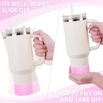 Brokatowa osłona na dno kubka