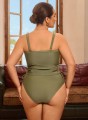 Oliwkowe tankini kąpielowe (3XL)