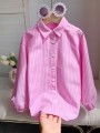 Różowa koszula paski (4L)