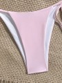 Wiązane dwuczęściowe bikini (0XL)