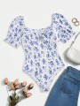 Białe prążkowane body wzór (4XL)