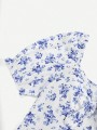 Białe prążkowane body wzór (4XL)