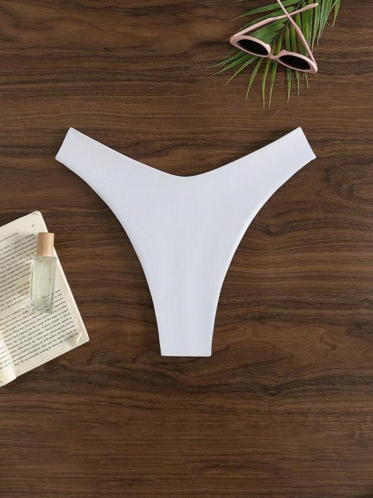 Białe kąpielowe figi marszczenie (S)