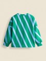 Zielona cienka bluza paski (5L)