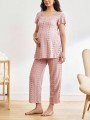 Ażurowa piżama dwuczęściowa (XL)