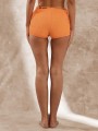 Pomarańczowe marszczone szorty bikini (S)