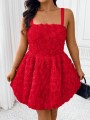 Czerwona sukienka mini (1XL)