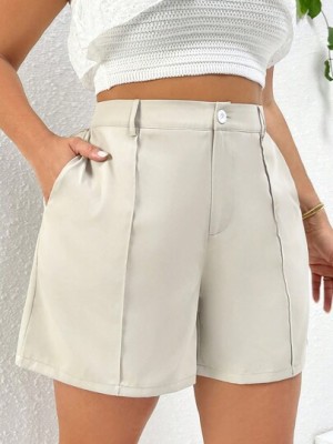 Beżowe spodenki zamek (2XL)