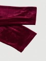 Bordowa welurowa sukienka (4XL)