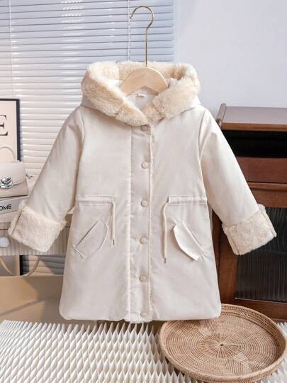 Ecru kurtka parka kaptur (6L)
