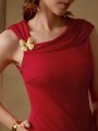 Czerwona sukienka maxi (M)