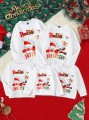 Biała bluza nadruk świąteczny (9-12M)