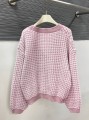 Dwukolorowy pleciony kardigan oversize (M)
