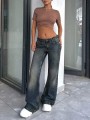 Niebieskie jeansy dzwony (34)