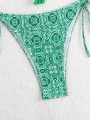 Wzorzyste bikini kąpielowe (S)