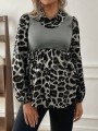 Szara bluzka wzór (XL)