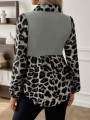Szara bluzka wzór (XL)