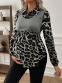 Szara bluzka wzór (XL)