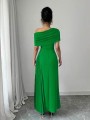 Zielona sukienka maxi plisa (S)