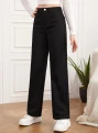Czarne proste jeansy (10-11L)